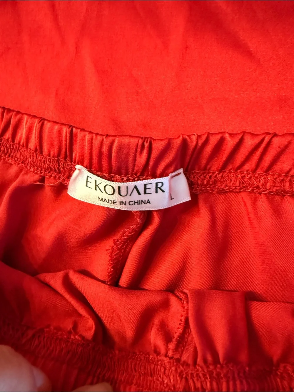 Women’s Red Satin Pajama Cami & Short Set